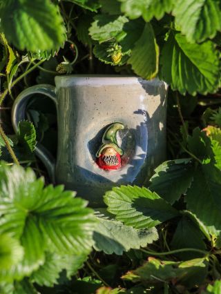 Využite posledné lúče slnka 🌸 Škriatok sa rád ukrýva, každému kto sa napije z tohto hrnčeka, pošepká jedno malé prianie....